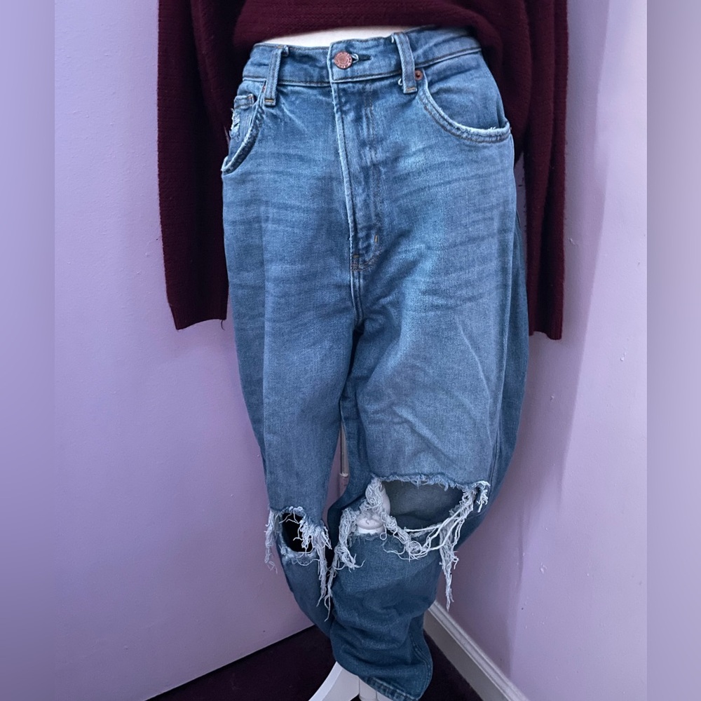 high rise mom jeans